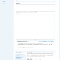 Screenshoty z Drupal 7 developmentu