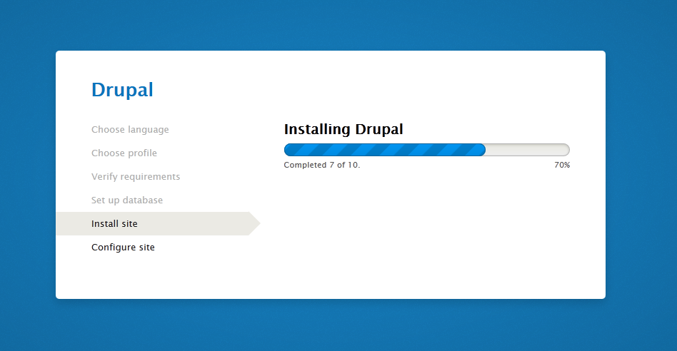 Drupal Instalace