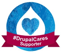 Drupal Cares Supporter Badge