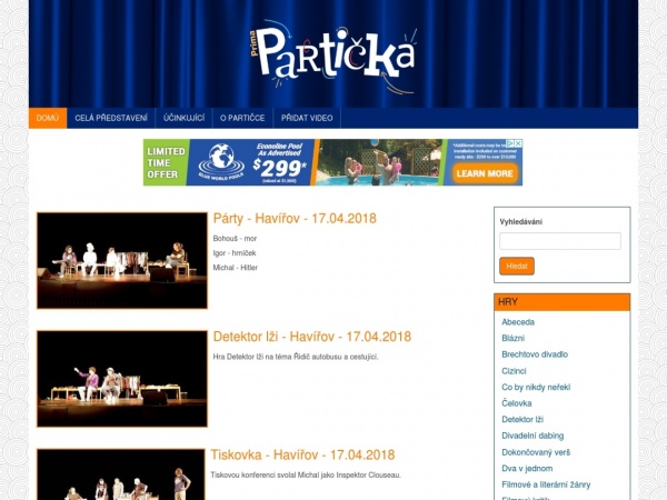 Partička - záznamy vystoupení z celé ČR