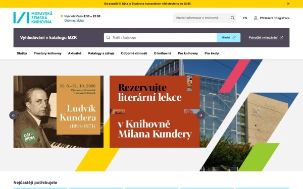 Moravská zemská knihovna - CMS Drupal 11